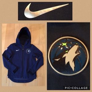 Minnesota Timberwolves Nike Full Zip Hoodie - Med